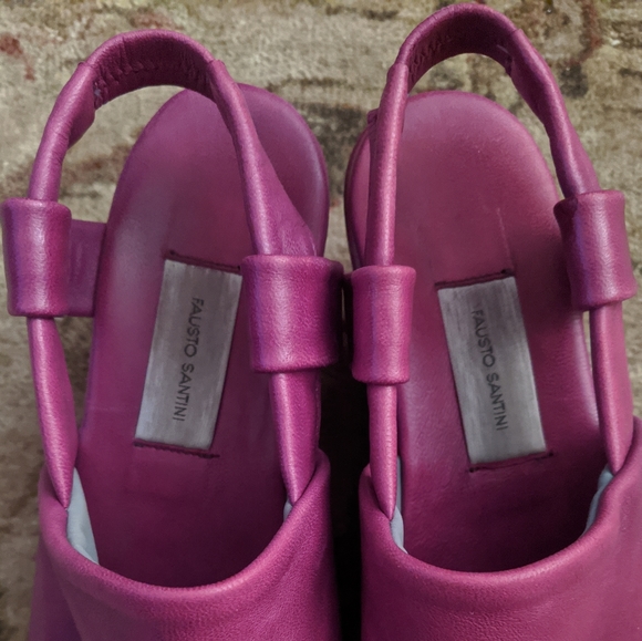 Fausto Santini $400 Italian leather platforms - Picture 7 of 8